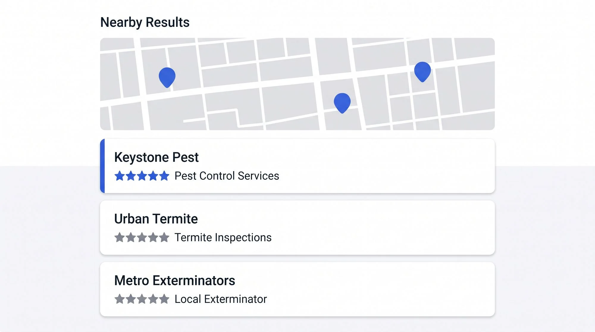Concept: search for real estate agents